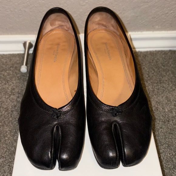 Maison Martin Margiela Shoes - Maison Margiela Black Tabi New Ballerina Heels
